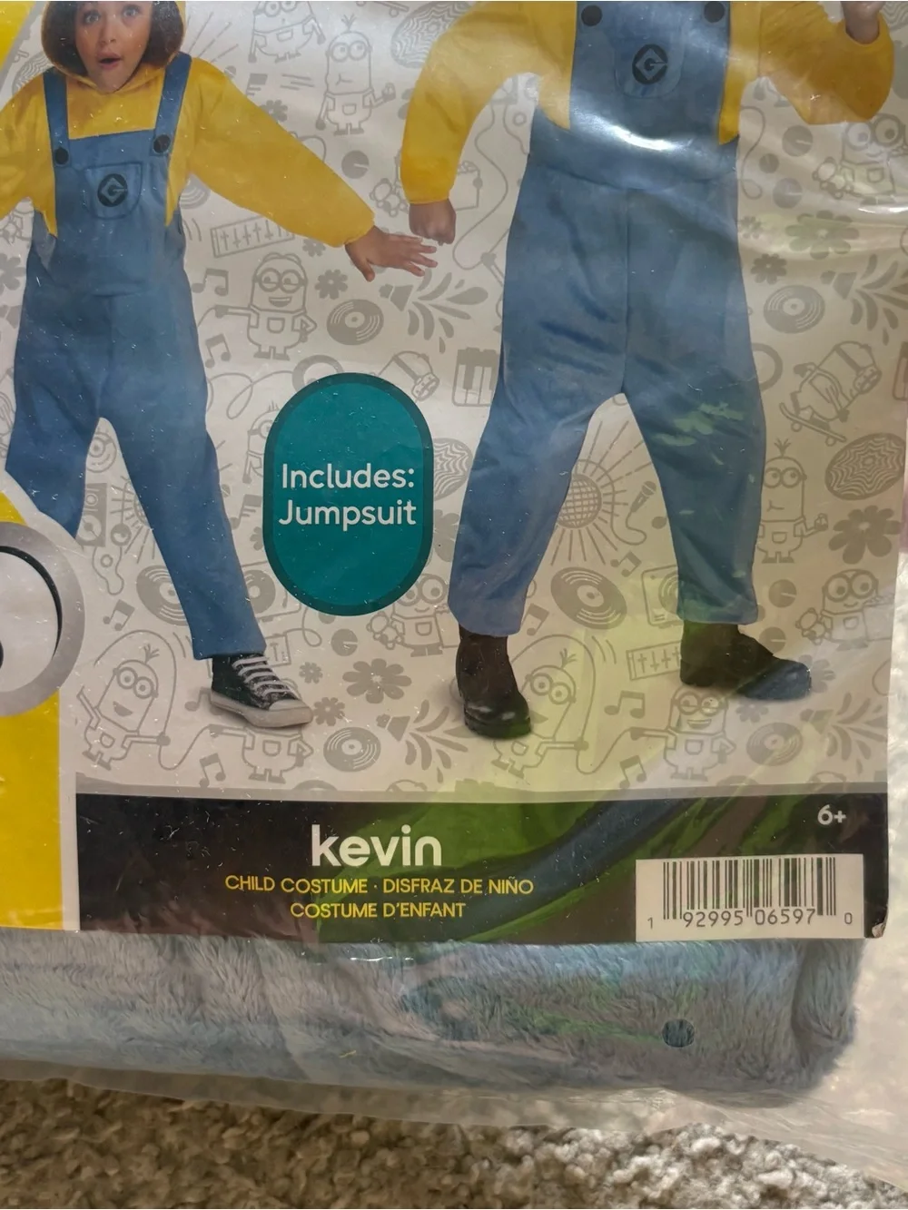 Universal Minions Kevin Costume - Yellow Blue NEW Small 6/7 Despicable Me